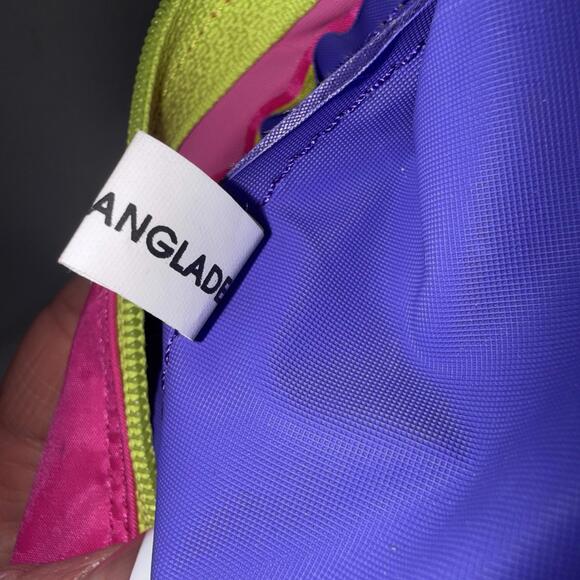 90s Fanny Sports Pack Waist Purse Neon Zippered Pouch Hip Bag Vintage - Picture 11 of 15